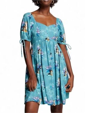 EUC ✨ Disney Aladdin Jasmine & Rajah Floral Midi Dress - Large - BoxLunch